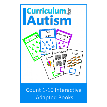 Count 1-10 Interactive Adapted Books set